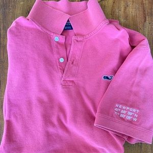 Vineyard Vines Polo Pink w/ Newport Embroidery! M